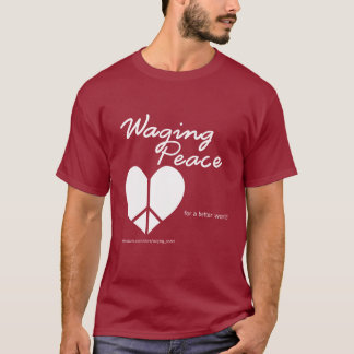 Camiseta escura Waging Peace Heart
