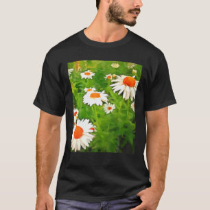 Camiseta Escuridão Artística E Dúvidas Coloridas Do Jardim 
