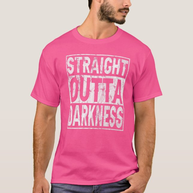 Camiseta Escuridão do hetero para qualquer pessoa sem escur (Frente)