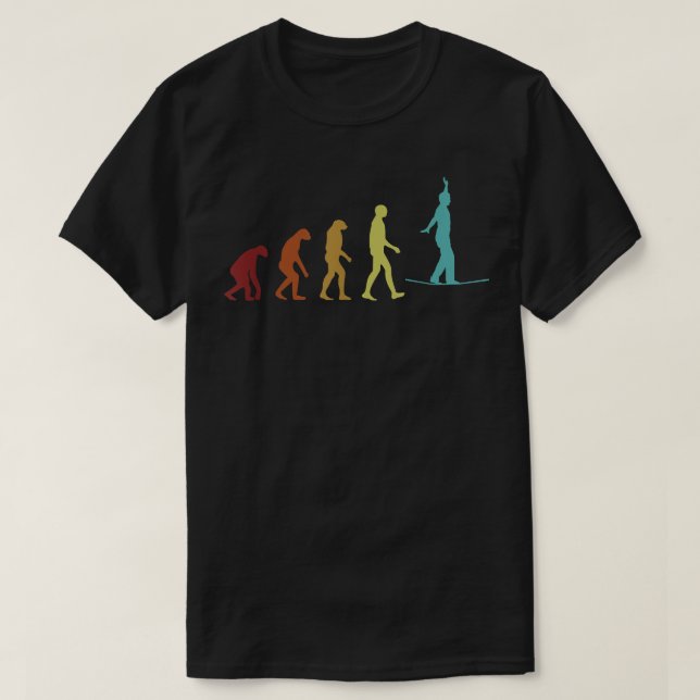 Camiseta Escuridão do treinador da linha de trilha da evolu (Frente do Design)