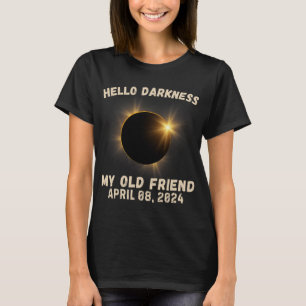 Camiseta Escuridão Meu Velho Amigo Eclipse Solar Eclipse 4.