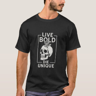 Camiseta Escuro ao Vivo, Exclusivo do Die - Caveira e Rosa