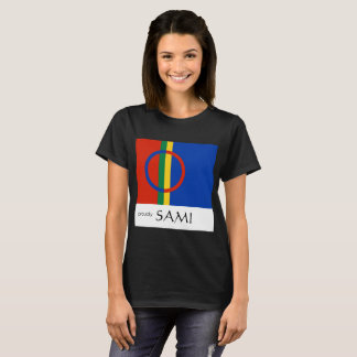 Camiseta Escuro das mulheres Sami orgulhosas