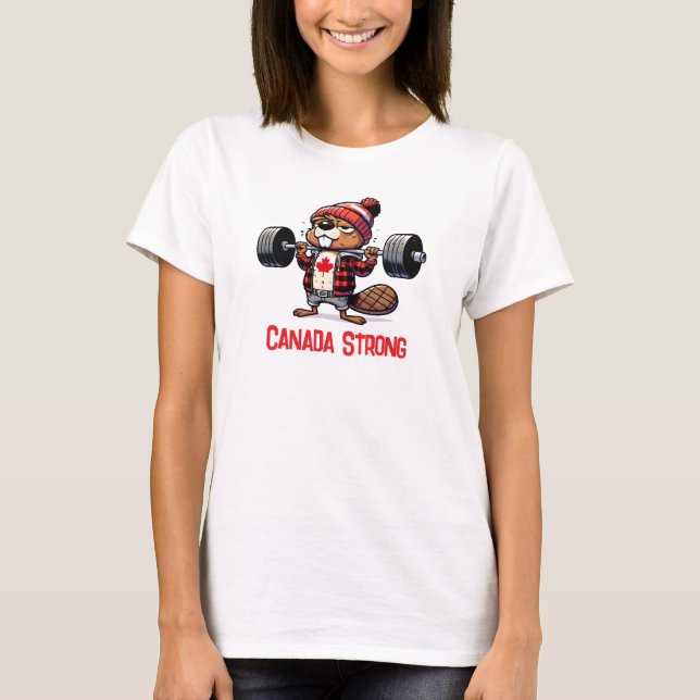 Camiseta Escuro de Peso do Canadá (Frente)
