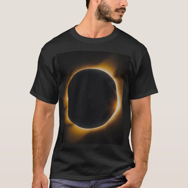 Camiseta Escuro do Eclipse Solar Masculino (Frente)