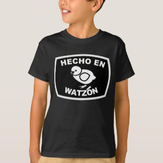Camiseta © (escuro) do En Watzón Pollito de Hecho