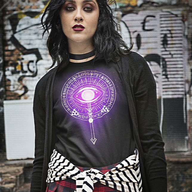 Camiseta Escuro Mystical Arcana Olho de Ternidade T-Shirt (Criador carregado)
