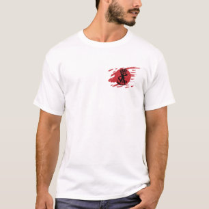 Camiseta Escuro Ninja Shadow Sword Fantasy Silhouette
