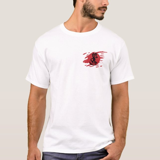 Camiseta Escuro Ninja Shadow Sword Fantasy Silhouette (Frente)