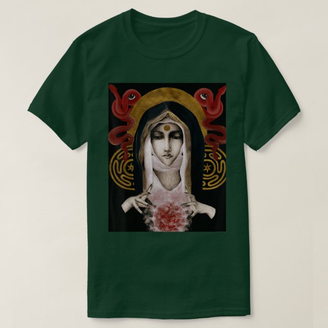 Camiseta Escuro Oculto Satânico Escuro Satânico Sagrado Gru (Frente do Design)