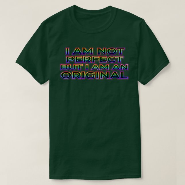 Camiseta Escuro perfeitamente original (Frente do Design)