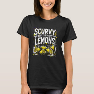 Camiseta Escurvatura quando a vida não te dá Fruta de limõe