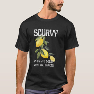 Camiseta Escurvatura quando a vida não te dá Fruta de limõe
