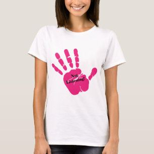 Camiseta Escuta engraçada - conversa à mão