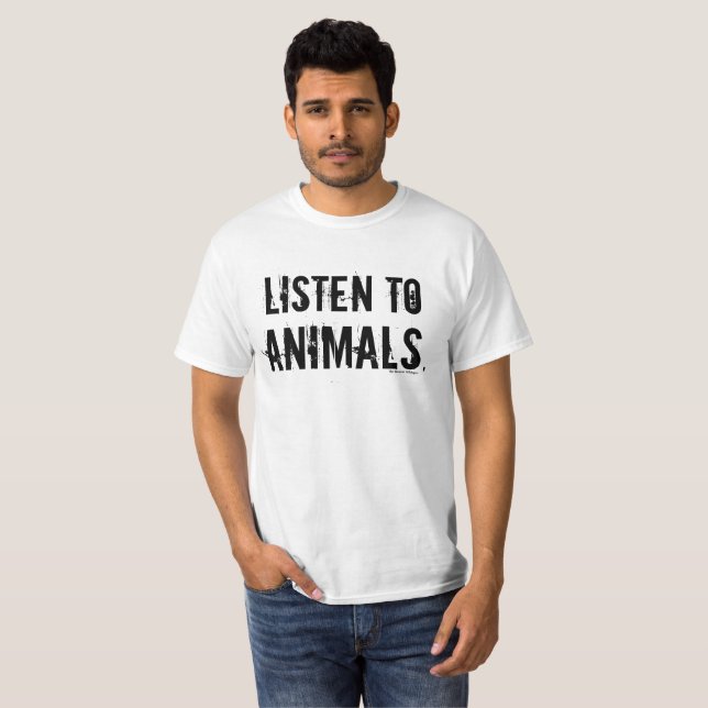 Camiseta Escute animais (Frente Completa)