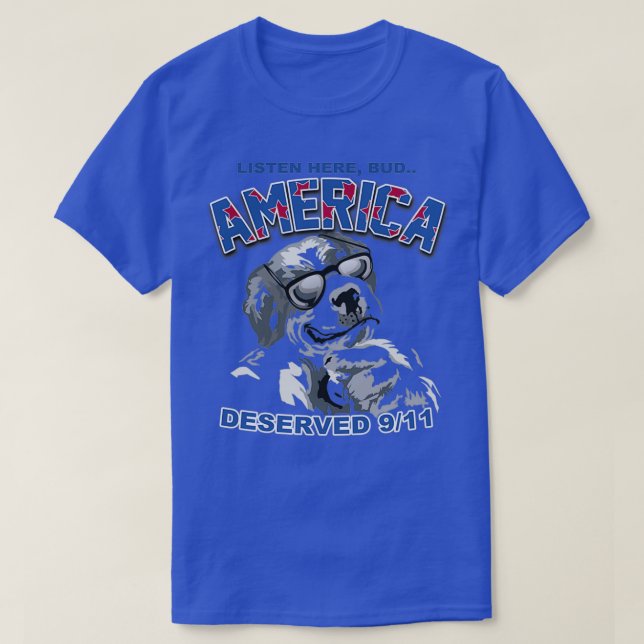 Camiseta Escute aqui Bud America Merecia 9 (Frente do Design)