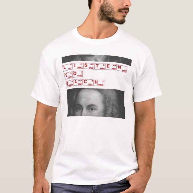 Camiseta escute o bach (Frente)
