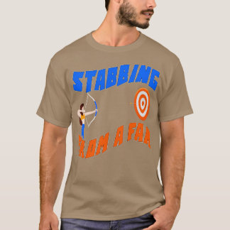 Camiseta Esfaqueado De Um Esporte De Arte Muito Engraçado