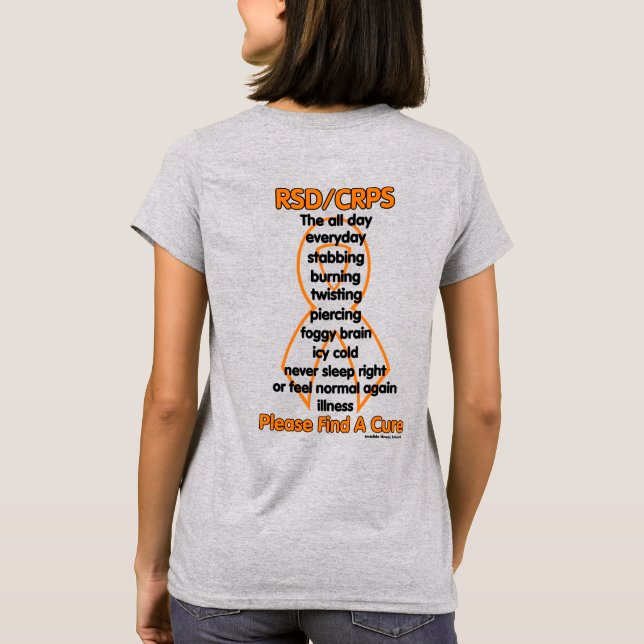 Camiseta Esfaqueando queimando Twisting...RSD/CRPS (Verso)