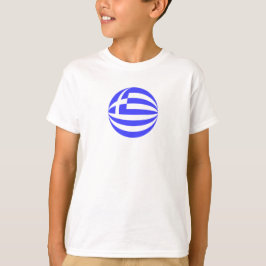 Camiseta Esfera da bandeira grega