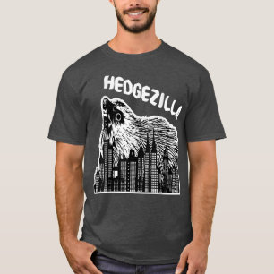 Camiseta Esfera de espinhos de porco enrolada folhas de out