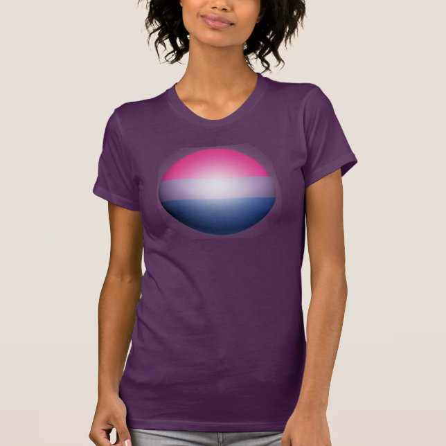 CAMISETA ESFERA DO ORGULHO BISSEXUAL (Frente)