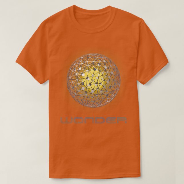 Camiseta esfera quotWonderquot Dyson 1 (Frente do Design)