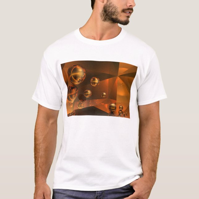 Camiseta Esferas do ouro (Frente)