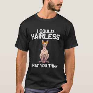 Camiseta Esfinge legal Para Homens Mulheres Sem Cabelo Prop