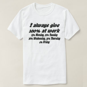 Camiseta Esforço de Trabalho Citação Engraçada Tipografia P
