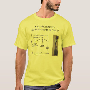 Camiseta Esforço do punho dos engenheiros dos materiais sem