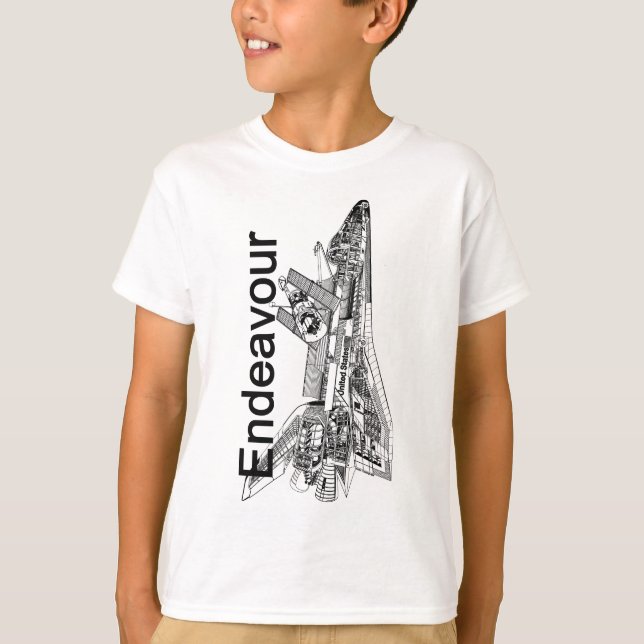 Camiseta Esforço do vaivém espacial (Frente)