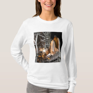 Camiseta Esforço do vaivém espacial na plataforma de