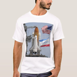 Camiseta Esforço do vaivém espacial na plataforma de