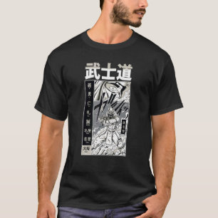 Camiseta Esforços Japoneses Samurai Bushido Code Warrior