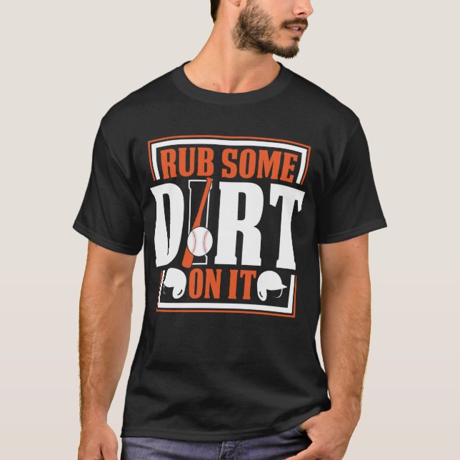 Camiseta Esfregar Alguma Sujeira Nele Baseball (Frente)
