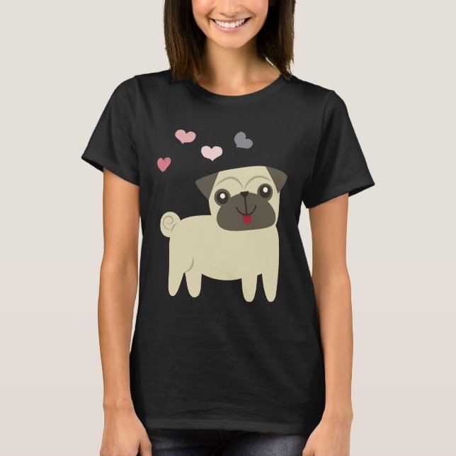 Camiseta esfregões de cachorrinho, presente para caneca, am (Frente)
