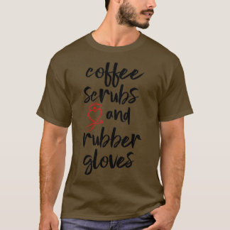 Camiseta Esfregões De Café E Luvas De Borracha 3