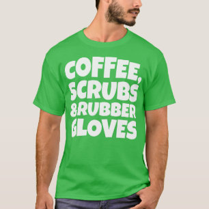 Camiseta Esfregões de café e luvas de borracha 3