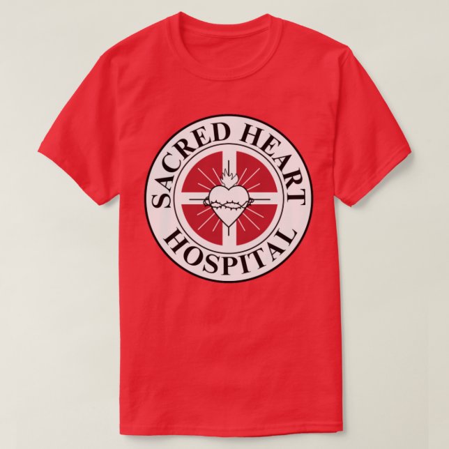 Camiseta Esfregões do Hospital do Coração Sagrado (Frente do Design)