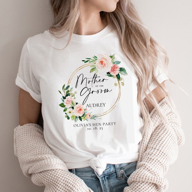 Camiseta Esfregue A Terra Floral Da Mãe Do Chalé (Criador carregado)