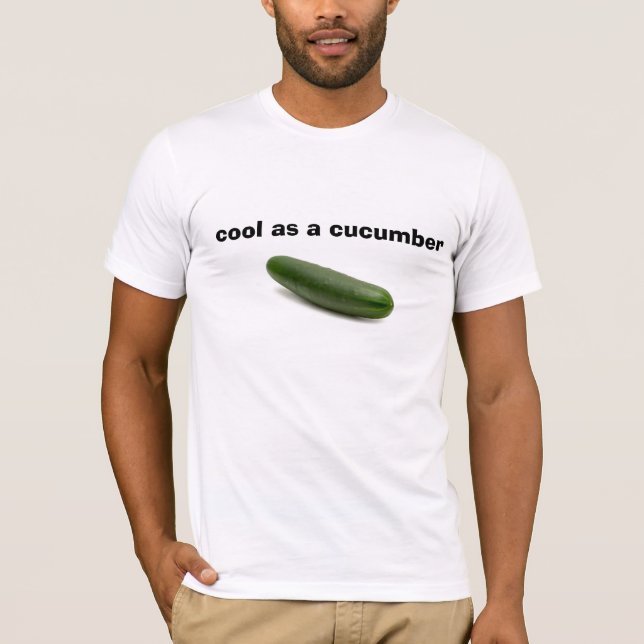 Camiseta esfrie como um pepino (Frente)