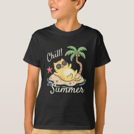Camiseta Esfrie É Verão Design Retro Praia