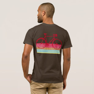 Camiseta esfrie & na moda, biking inspirado, bicicleta