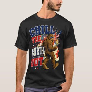 Camiseta Esfrie o quarto com um acampamento engraçado de pé