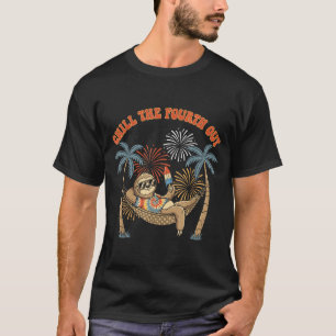 Camiseta Esfrie o quarto de forma engraçada férias retrô pr