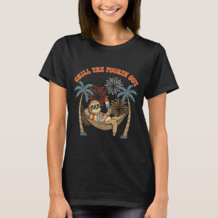 Camiseta Esfrie o quarto de forma engraçada férias retrô pr