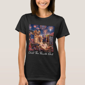 Camiseta Esfrie O Quarto Fora Piada Labrador Café 4 De Julh