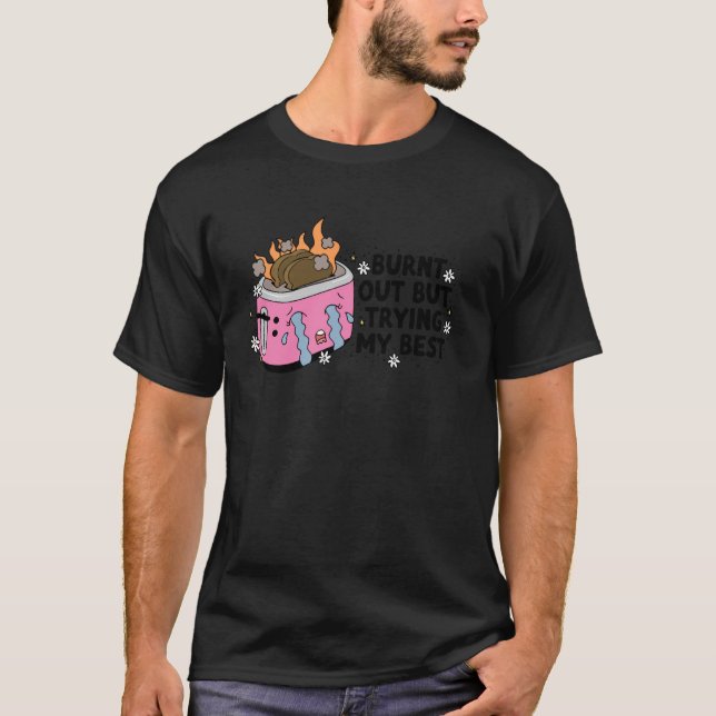 Camiseta Esgotado, mas Tentando ao Máximo (Frente)