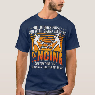Camiseta Esgrima Atingiu Outros Primeiro Fencor de Combaten